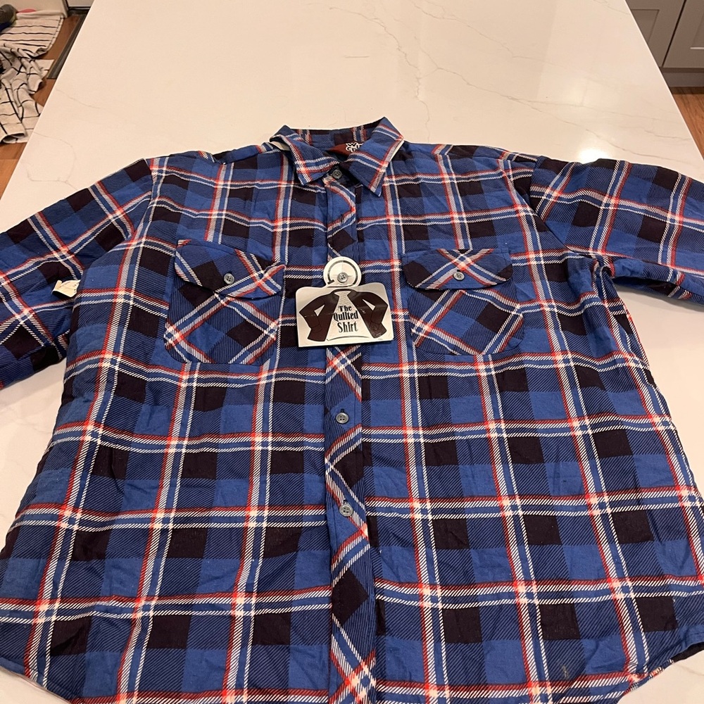 Vintage Dead Stock Wind Crest flannel Shirt jacket  XL